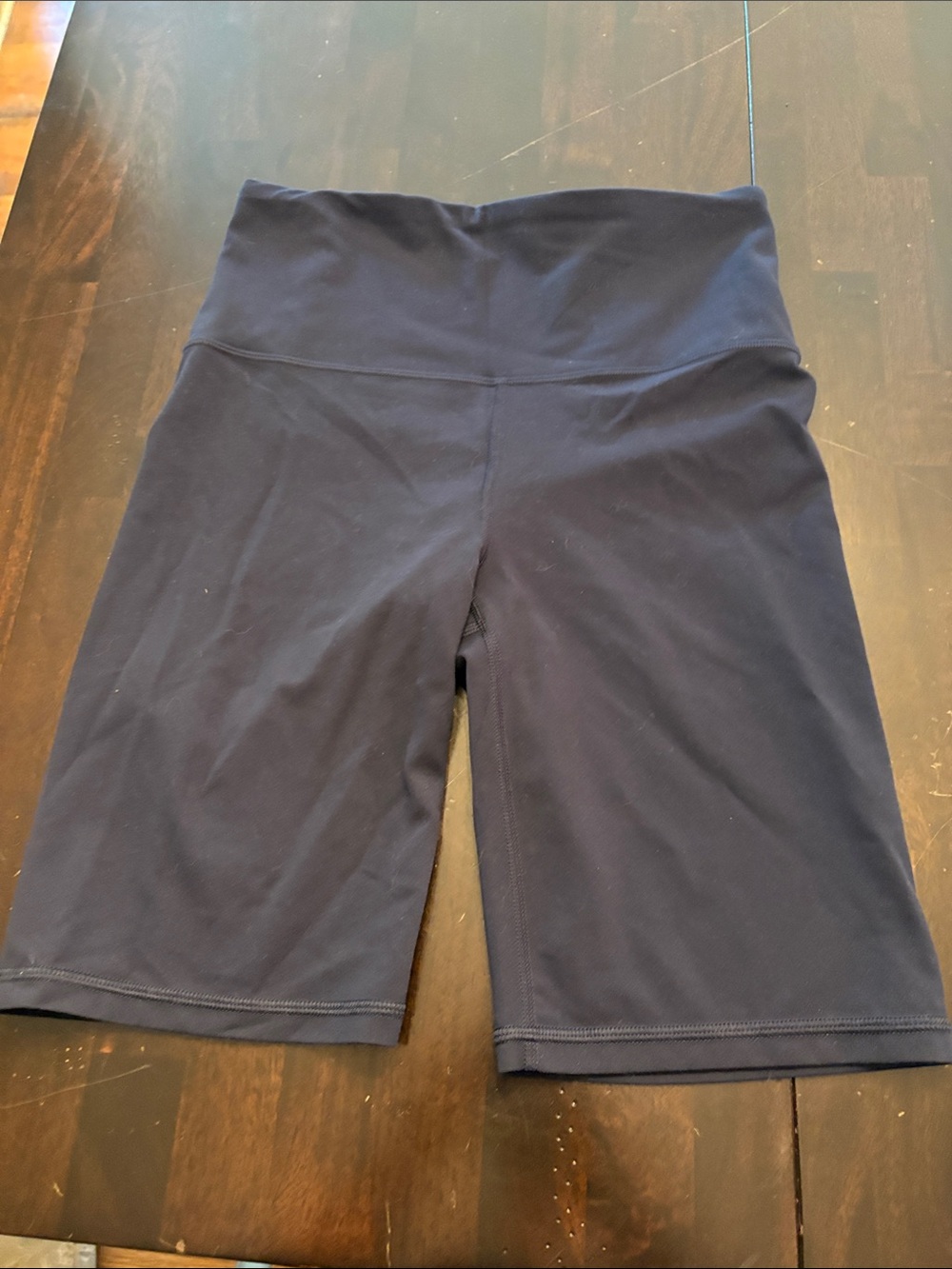Athleta Dark Navy High-Rise Bike Shorts
